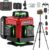 Laser Level 360 Self Leveling with Tripod,WEIDDW 4D Lazer Level,4×360° Cross Line Laser for Construction Project Renovation,Floor Tile, Laser Level Lines Tool with 2x4800mAh Batteries,Durable Case