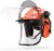 TOOLIOM Chainsaw Helmet with Ear Protection, Forestry Safety Helmet with Mesh Face Shield and Clear Plastic Face Visor, ANSI Z89.1 Certified Arborist Helmet, Forestry Helmet, Chainsaw Safety Equipment