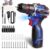 Aspro Cordless Drill, 16.8v Brushless Power Drill Set with Battery and Charger, 2 Variable Speed, 3/8” Keyless Chuck, Built-In LED, Versatile Small Drills for Electric Drilling and Screwing