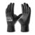 COOLJOB 12/60 Pairs Bulk Safety Work Gloves with Grip, 13 Gauge Ultra-lite PU Dipped Gloves Pack for Gardening, Warehouse Working, Polyurethane Breathable Lightweight Gloves for Men Women, Black Large