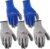 5-Pair Pack Wells Lamont Nitrile Work Gloves | Lightweight, Abrasion Resistant | Large (580LA), Grey