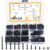 Metric Nuts and Bolts Assortment Kit, 750 Pcs M3 Button Head Hex Socket Cap Screws Bolts and Hex Nuts and Flat Washer Set, Black Allen Hex Drive, Fully Threaded, 10.9 Grade Alloy Steel