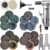 1/4 inch angle air die grinder with 22 pcs 2-inch roll lock sanding discs, polished color angle pneumatic die grinder, air die grinder kit