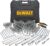 DEWALT Mechanics Tools Kit and Socket Set, 204-Piece, 1/4″ & 3/8″ & 1/2″ Drive, MM/SAE (DWMT72165)