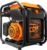 WEN GN400i RV-Ready 4000-Watt Open Frame Inverter Generator, CARB Compliant, Black/orange