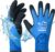 Waterproof Winter Work Gloves for Men and Women, Freezer Gloves for Working in Freezer, Thermal Insulated Fishing Gloves, Super Grip, Blue, Medium