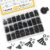 Kadrick 2000PCS Metric Screw Assortment Kit, Metric Bolt Assortment M2 M3 M4 M5 Machine Screws with Lock & Flat Washers, Grade 10.9 Alloy Steel Hex Socket Button Head Black Screws Nuts and Bolts Kit