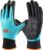 COOLJOB Waterproof Winter Freezer Gloves for Working Gardening Fishing Construction Worker, Double Coated Rubber Gloves for Indoor Outdoor Warehouse Cold Refrigeration House, 1 Pair Large L Blue