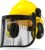 NEIKO 53880A Forestry Helmet for Safety with Shield and Earmuffs, Chainsaw Helmet with Face Shield, Hard Hat Safety Gear Equipment, Protective Face Shield and Mesh Shield for Face Protection