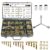 621Pcs Nuts and Bolts Assortment Kit, 15 Sizes Includes 1/4-20 5/16-18 3/8-16, SAE Grade 8 Alloy Steel Hex Cap Screws Nuts Washers with Wrenches Assortment Kit