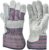 5015 5 Pair Pack Leather palm work gloves cowhide leather suede finish, single or double palm