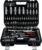 Mechanics Tools Kit and Socket Set, 108-Piece Socket Wrench Set, 1/4″ & 1/2″ Drive, with Long Extension Bars