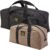 Custom Leathercraft1107 2 Pack Medium and Large Utility Tote Bag Combo,Black/Beige