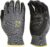 G & F Products 12 PAIRS Mens Working Gloves with Micro Foam Coating – Garden Gloves Texture Grip – men’s Work Glove For general purpose, construction, yardwork, Large (1519L-12),Grey/Black