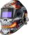 ARCCAPTAIN Large Viewing Screen Welding Helmet, 1/1/1/1 Top Optical Clarity Auto Darkening Welding Hood, 4 Arc Sensor 1/25000s Response Time True Color Weld Hood Helmet HSH-S800 Skeleton Knight