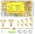 Picture Hanging Kit, 322 Pcs Picture Hangers, with 10-120lb Picture Hanging Hardware, Sawtooth Picture Hanging Assortment Kit, Screw Eyes, D Rings, Nails, Screws, Steel Wire,Picture Frame Hooks