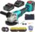 Cordless Angle Grinder, 21V Power Angle Grinder Tools with 4.0Ah Battery & Fast Charger, 9000 RPM Brushless Motor Metal Grinder, 4-1/2” Cutting Wheels, Flap Disc for Cutting, Grinding