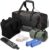 20 Inch Tool Bag Kit Set, 1680 Denier Fabric Tool Bag with Adjustable Shoulder Strap and Ergonomic Handle, Water Proof Tool Bag Comes with Multi-Size Tool Storage Bag & Magnetic Wristband