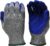 G & F 1511M-DZ Rubber Latex Coated Work Gloves for Construction, Blue, Crinkle Pattern, Men’s Medium (Sold by dozen, 12 Pairs)