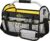 16 Inch Tool Bag, Foldable Open Top Tool Bag Organizer for Easy Tool Access, Water-Resistant Construction, Electrician Tool Bag with Handle & Padded Adjustable Strap, Gray/Yellow