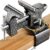 Updated 2-In-1 Bench Vise or Table Vise 4.5 Inch, Clamp Vice for Workbench Constructed with Cast Steel, Heavy Duty Workbench Vise Swivel for Woodworking